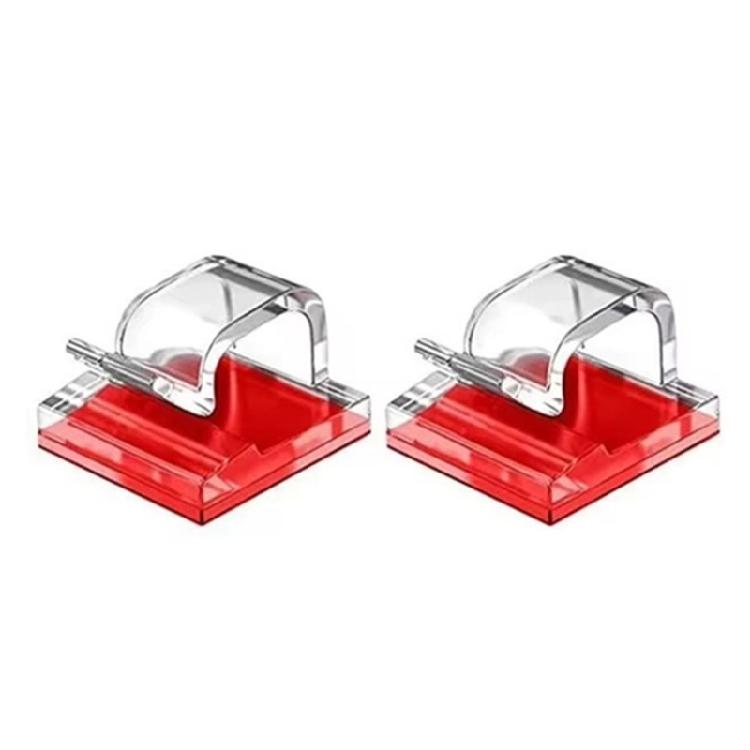

Flexible Wire Management Solution Plastic Cable Clip Reusable Cable Holder Strong Adhesive For Photographers Musicians прозорий