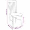 VidaXL Dining Chairs Cushions 2 Pcs White Solid Rubber Wood, Dining Chair, Chair, Living Room Chair, Chairs At 4102506