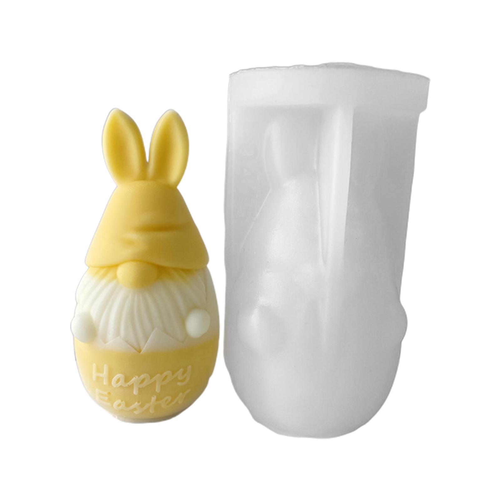 

Пасхальная силиконовая форма для гнома, милая форма для ароматерапевтической свечи, эпоксидная гипсовая форма для мыла своими руками, подарок для изготовления свечей 415