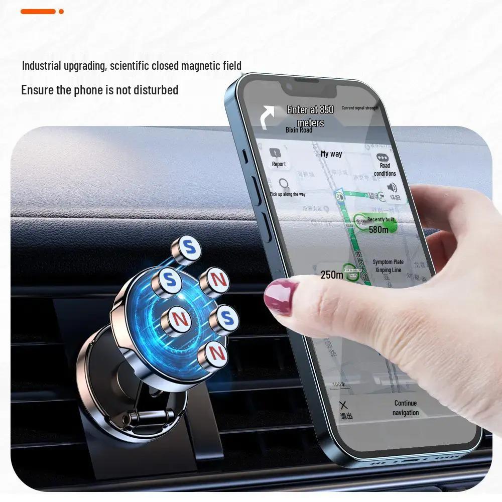 360° Folding Magnetic Car Phone Holder - Hot Seller On TikTok