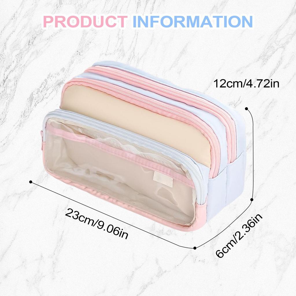 Pencil Case Large Capacity Pencil Pouch Handheld Pen Bag Portable  Multifunctional Student Stationery Storage Bag for School