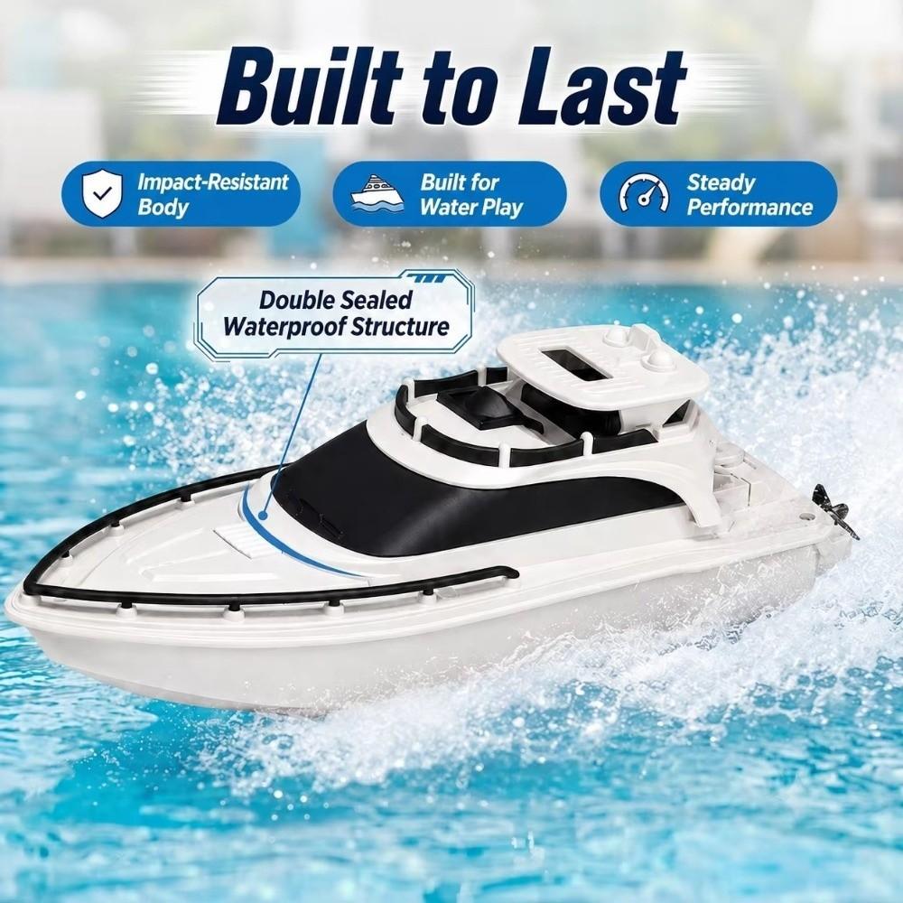 High Speed Remote Control Boat Dual Motor Speedboat Toy Toy Racing Speedboat  Summer Water Pool