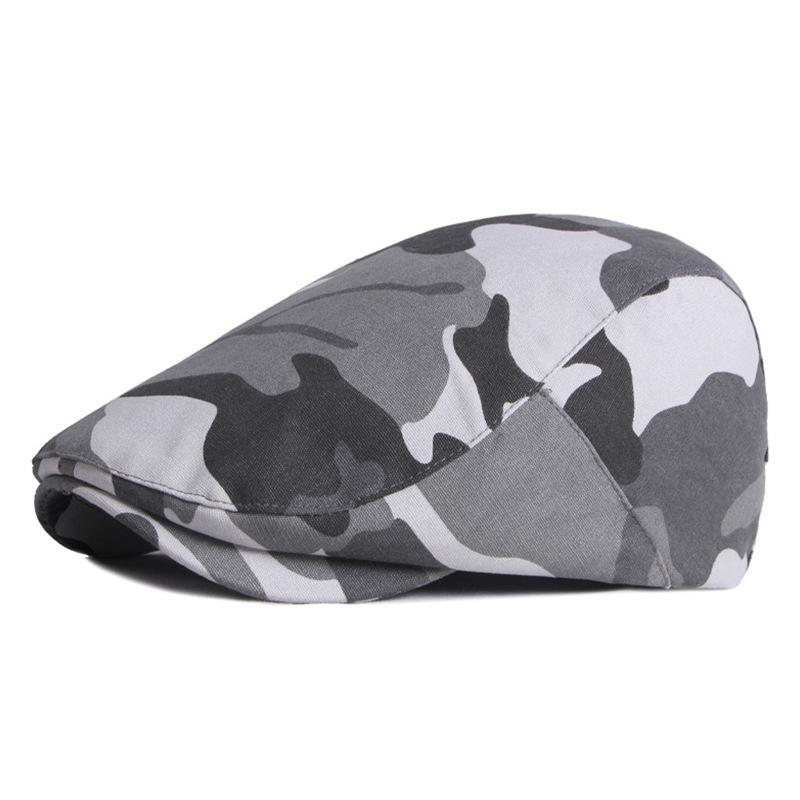 Men's Camouflage Print Beret - Spring/Summer Outdoor Sun Protection Hat