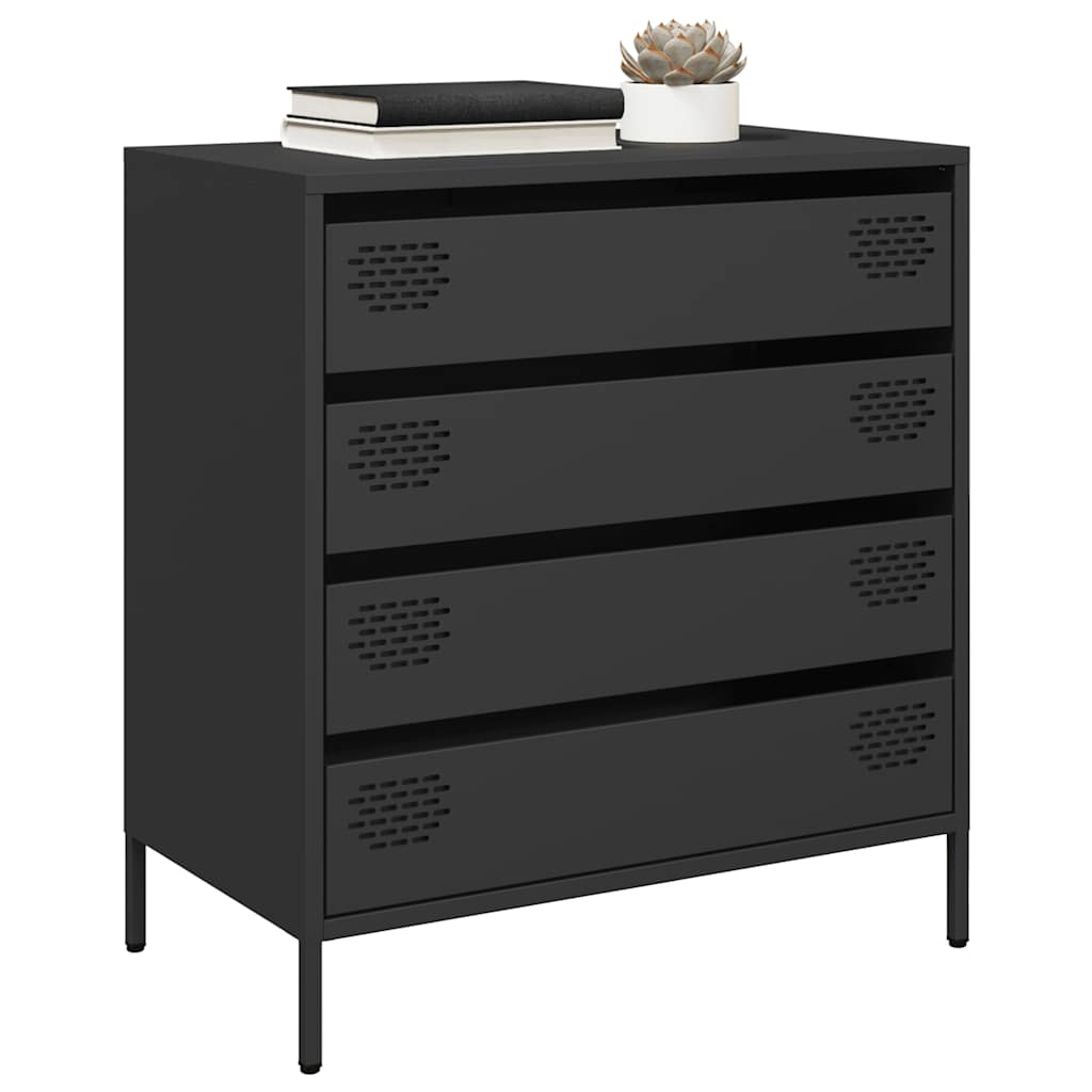 Sideboard Black 68 x 39 x 73.5 cm Cold Rolled Steel