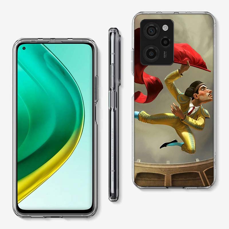 

Чехол для телефона с изображением быка и матадора Для Xiaomi Poco M8 M7 M6 M4 M3 X7 X6 X4 Pro F7 Ultra M5S Mi 14 14T 15 15T 12T 10T Pro 12 Xiaomi 14