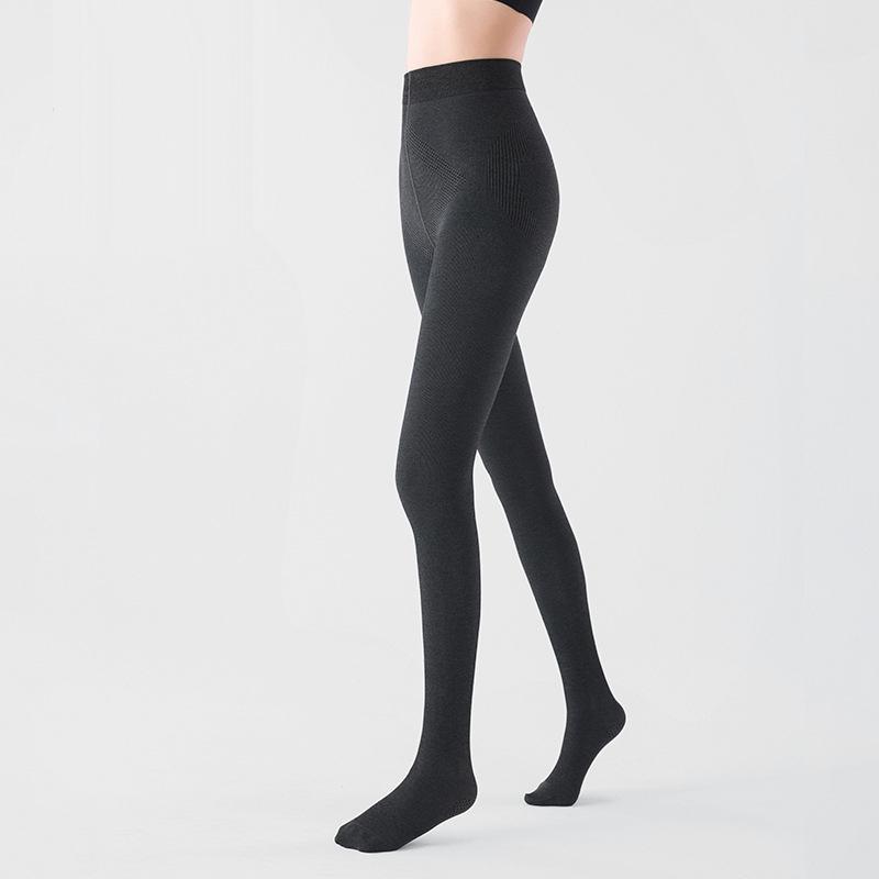 160g Podzimní Zimní Pletené Punčochové Kalhoty Dámské 2025 Jednobarevné Nylonové Vysoký Pas Elastické Úzké Punčochové Kalhoty High Streetwear Y2K Punčocha