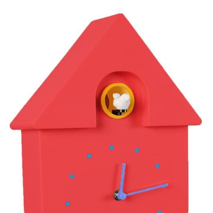 Orologio cucù multicolor rosso e giallo - orologio casa cucù rosso e giallo; giallo