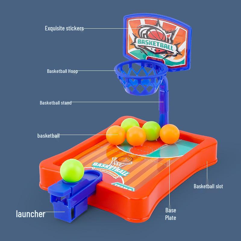 Mini Basketball Hoop Tabletop Game: Children's Finger Shooting Toy