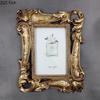 6 Inch Resin Photo Frame Classical Floral Texture Family Portrait Nightstand Desktop Golden Picture Frames Vintage Home Decor