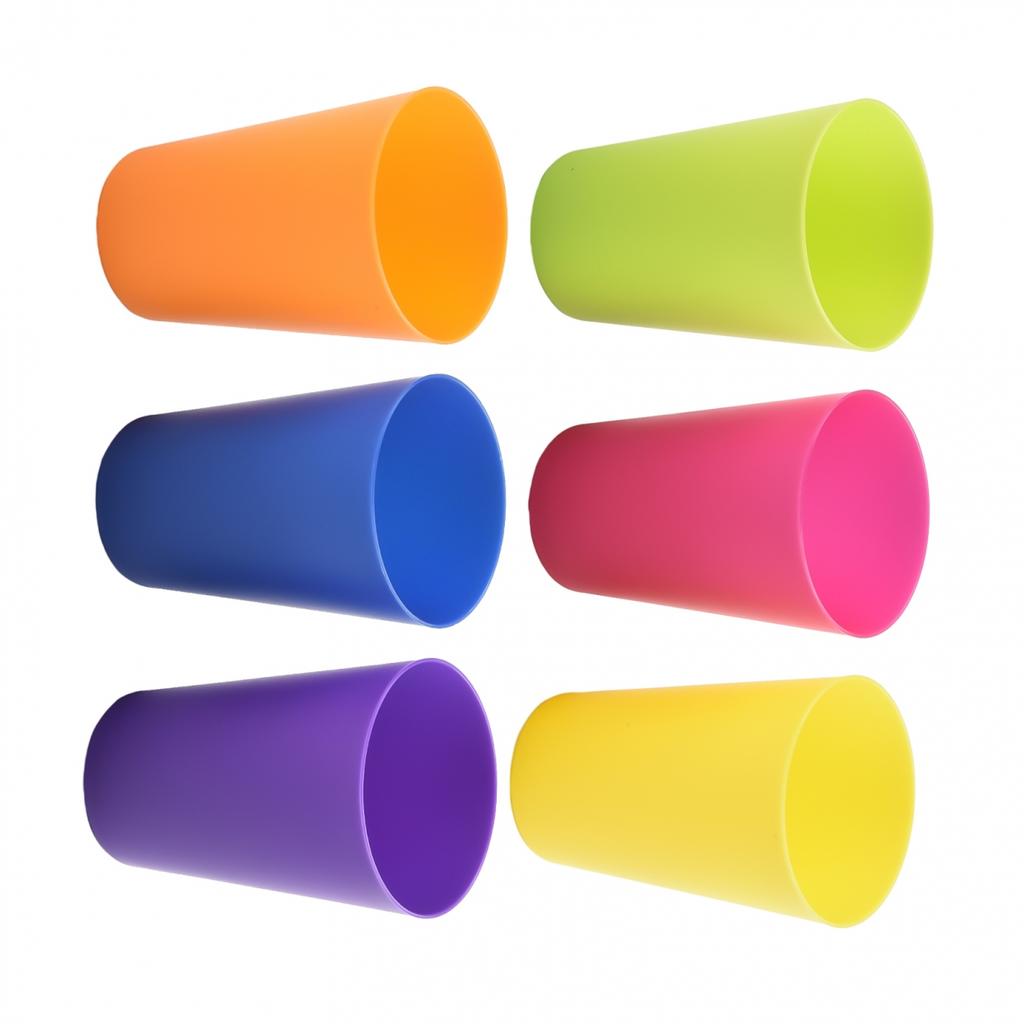 6*6*8.7cm Colourful Cups For Juice Coffee Lightweight