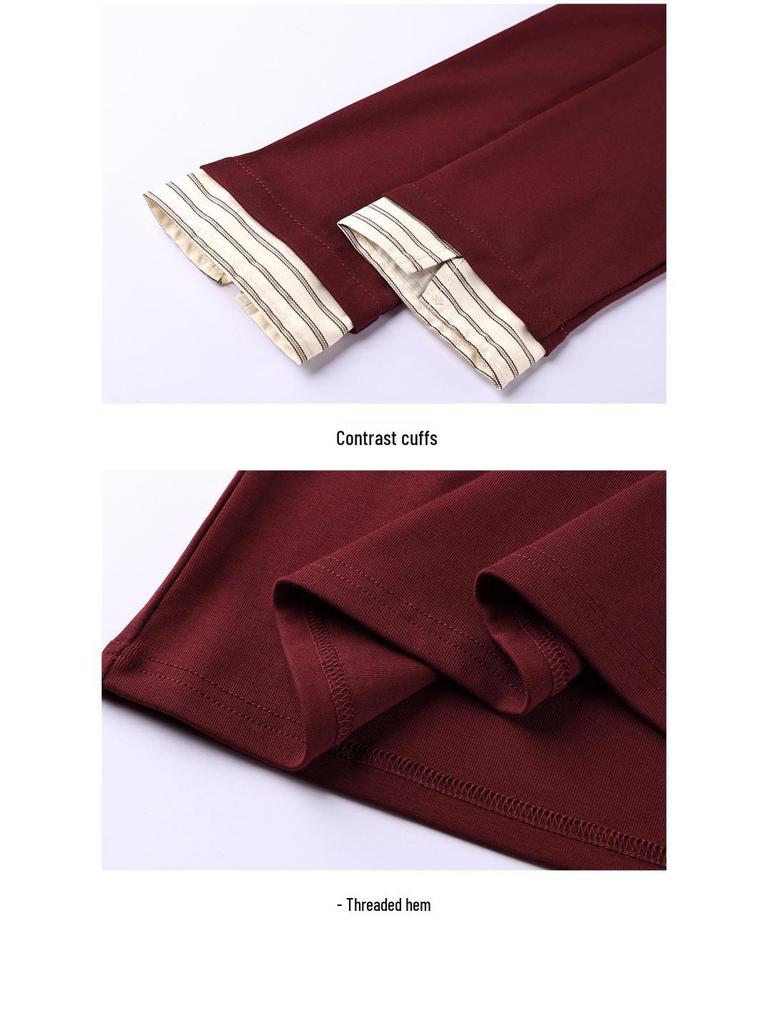 Women's V-Neck Layered Long-Sleeve T-Shirt: New 2026 Spring Style, Regular Fit, Fashionable Base Layer.