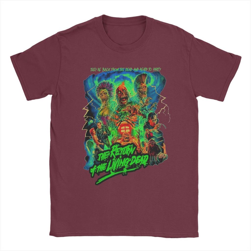 The Return Of The Living Dead T Shirt Men 100% Cotton for Male T-Shirt Round Collar Tees Short Sleeve Clothes Birthday Gift