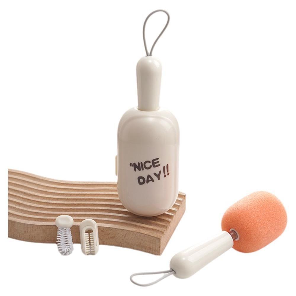 Portable Cup Cleaning Brush Foldable Wine Brush Space Saving Cup Scrubber  Office Use