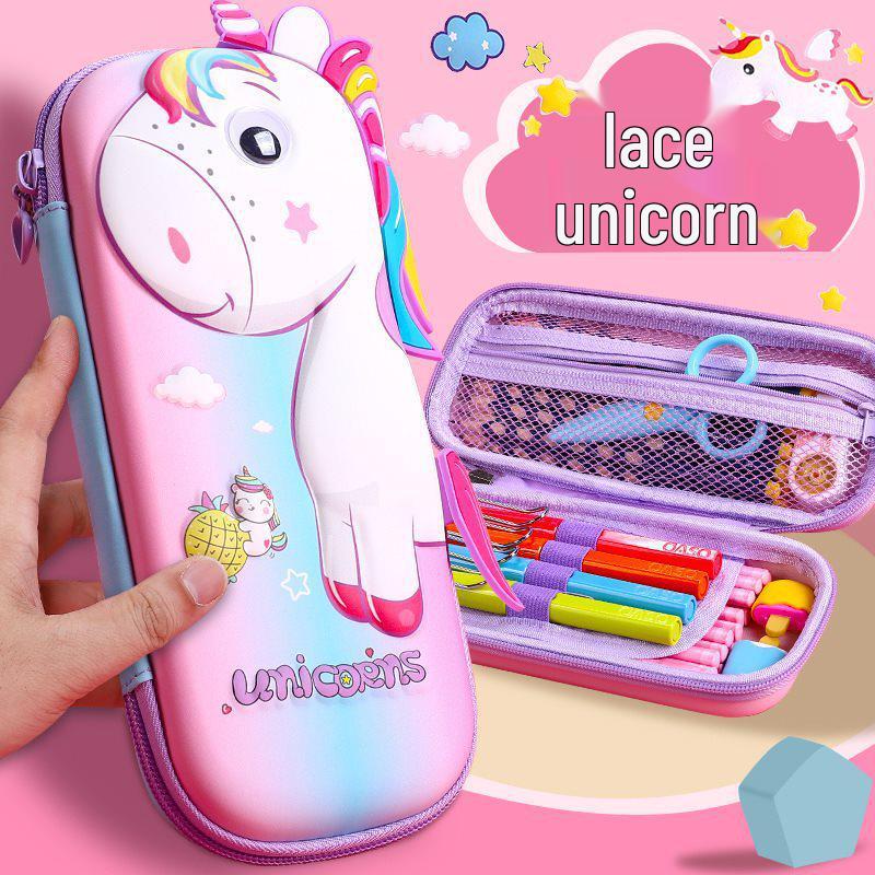 High-Capacity Korean-Style Pencil Case for Elementary Students