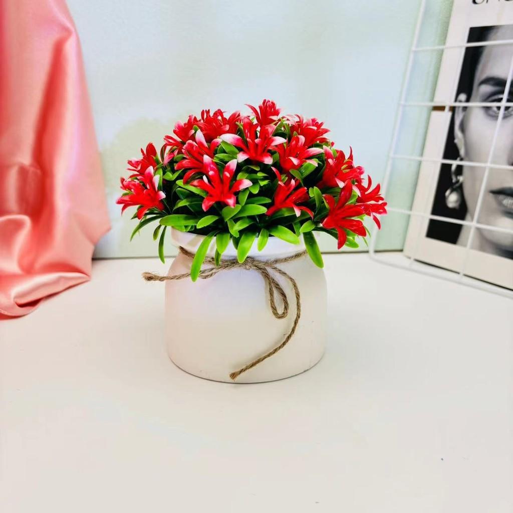 Artificial Orchid Flower Potted Plant Indoor Garden And Living Space Decoration