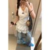 Plus-Size French Lace Trim Camisole Top for Women, Summer New Style, Loose Fit, Slimming Sleeveless Short Dress