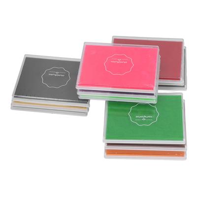 12Pcs Finger Ink Pads 12 Vivid Colors Easy To Clean Washable Widely Used Craft Ink Pads for Wood