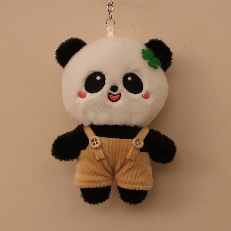 

Милый комбинезон панда царапина кукла плюшевая игрушка мультяшный брелок школьная сумка кулон подарок 4 inch