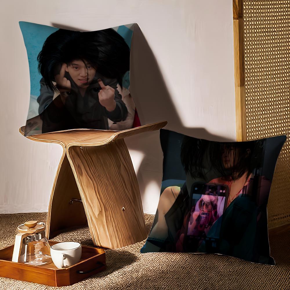 Song Kang Actor Cushion Cover Pattern Printed Pillowcase For Living Room Sofa Cushion Cover & Bedroom Decor