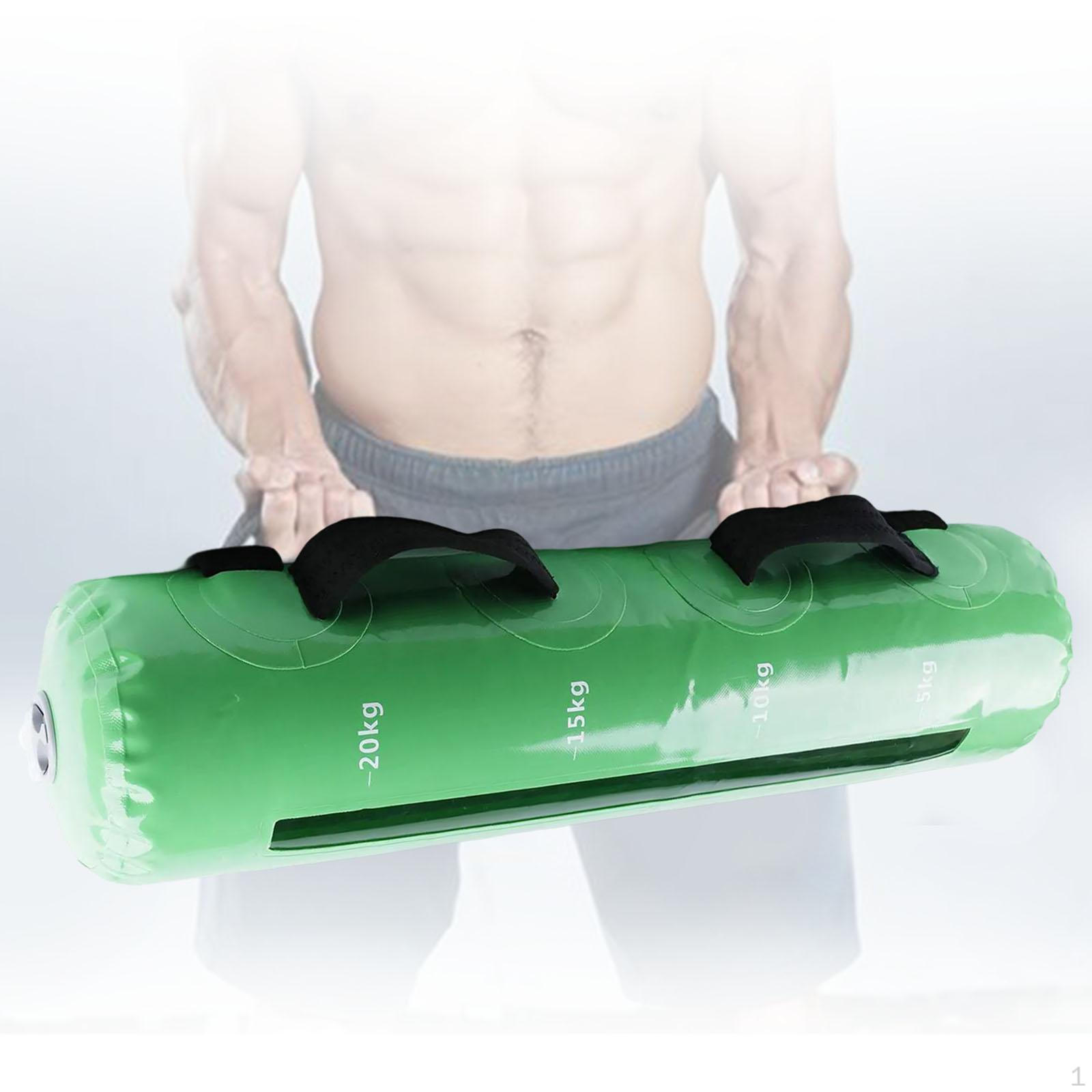 

Регулируемый мешок для поднятия тяжестей с водой, гантели, силовые тренировки, силовой тренажерный зал для тренировок зелёный