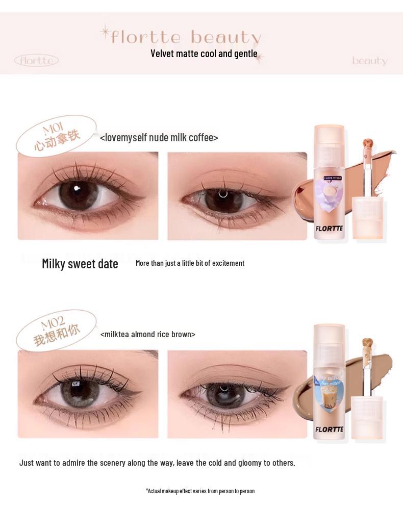 Floria Liquid Eyeshadow: Shimmer, Matte & Glitter Highlights