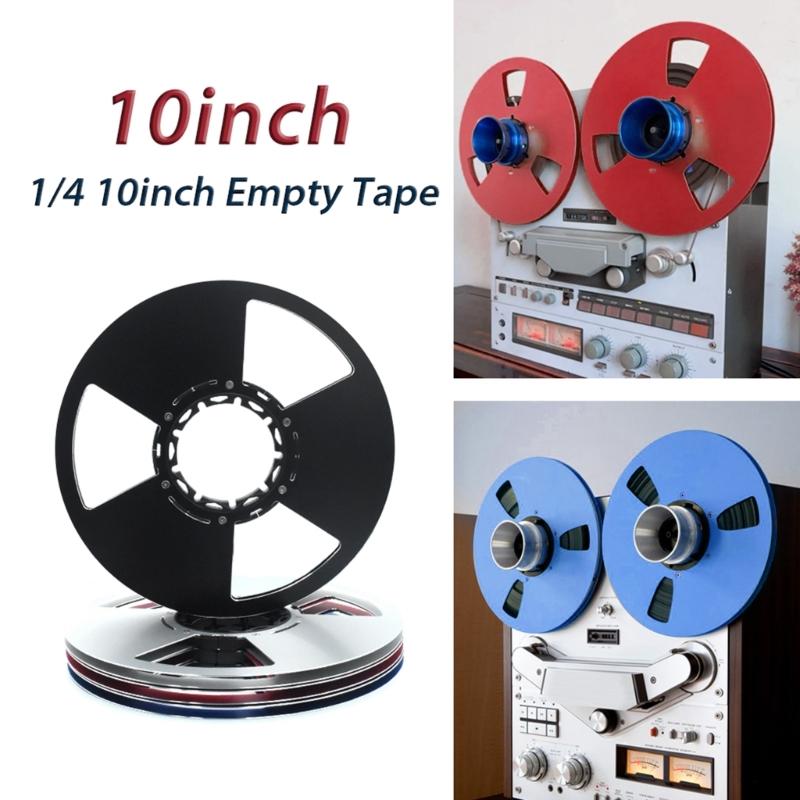Aluminum 10inch 3 holes Tape Reel Smooth Empty Take Up Reel Enhances Auditory Quality And Long Use