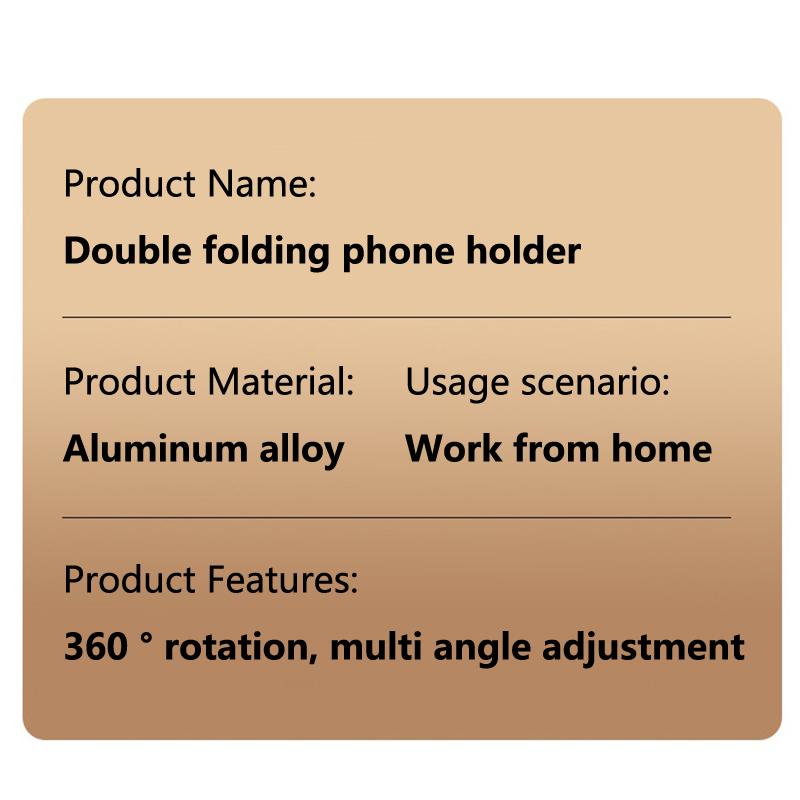 360 Rotation Aluminium Alloy Foldable Desktop Phone Stand Desk Lazy Tablet Holder Support Mount For Iphone Ipad Xiaomi Samsung