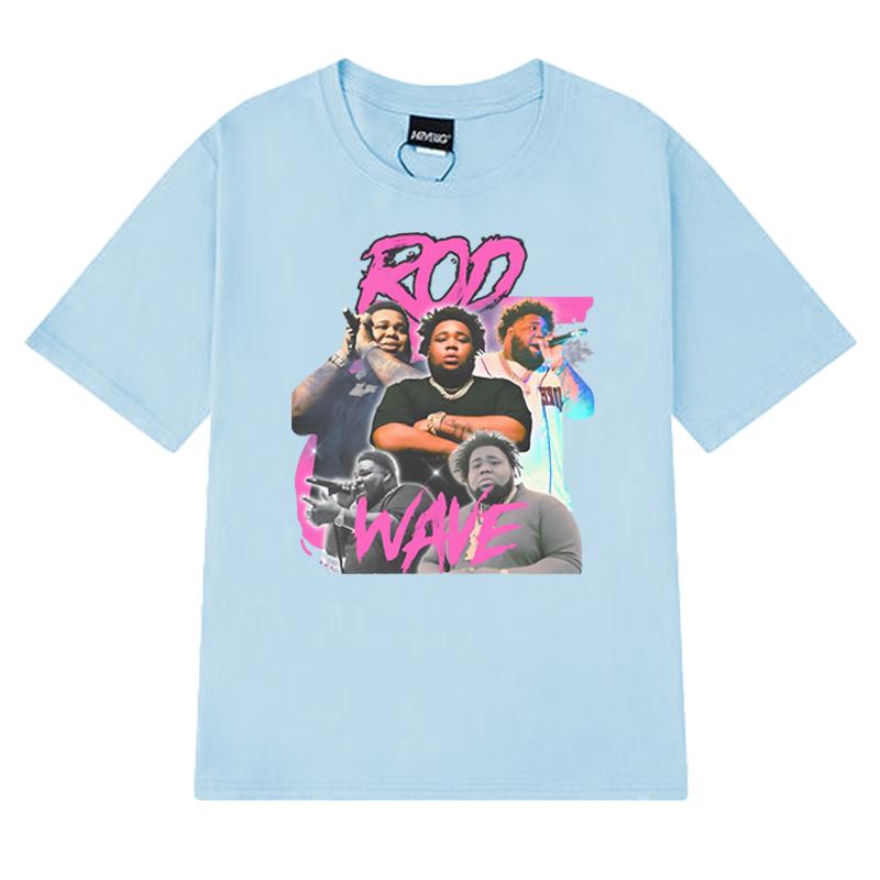 Hot Sale Rapper Rod Wave Graphic Oversized t-shirt 100% Cotton Men Women short sleeve O-Neck Tee shirt Unisex Summer vintage Top