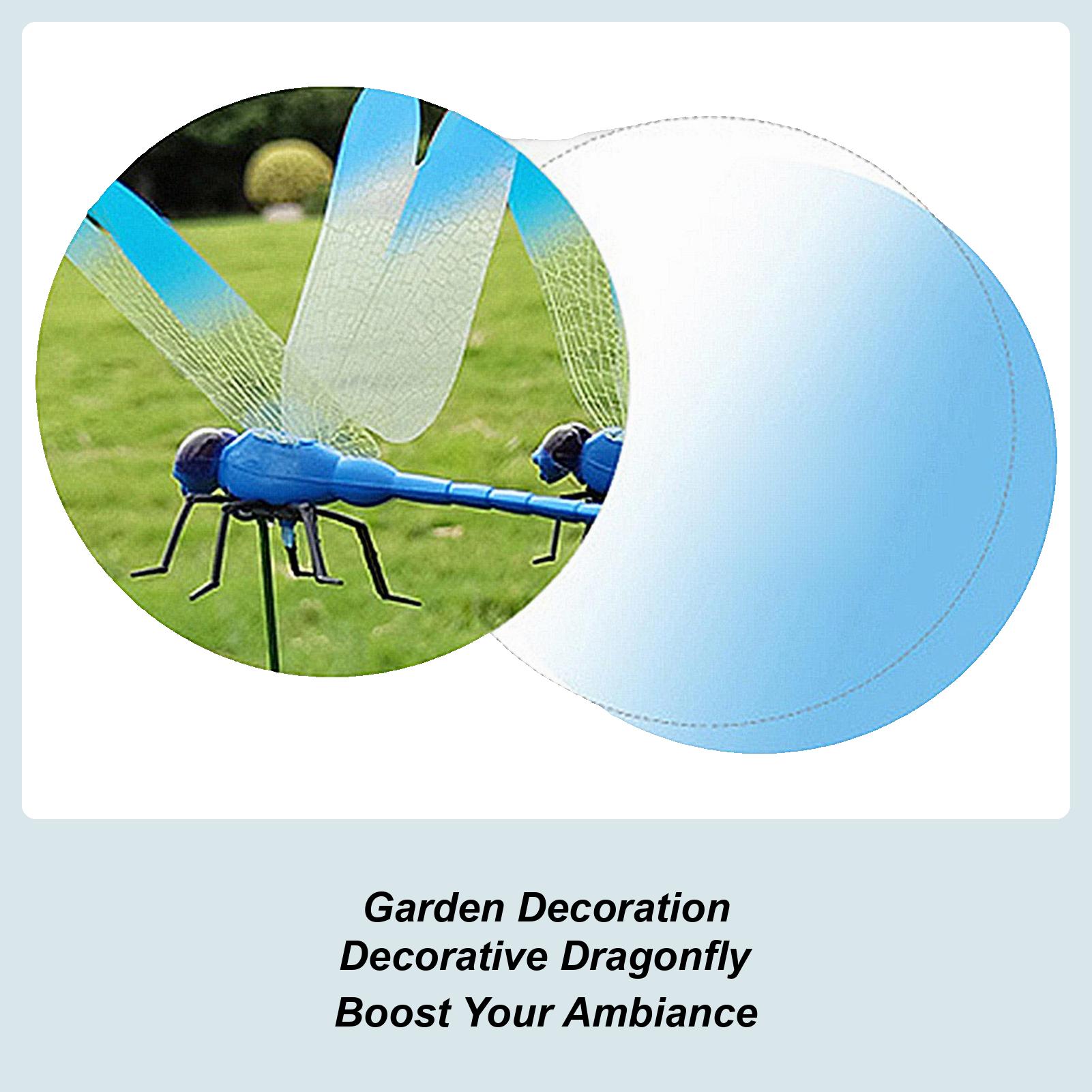 

Simulation Dragonfly Clip Bug DeterrentRealistic Dragonfly Clip Bug Repellent Clip Yard Home Outdoor Decor Flower Pots Decor 3PCS
