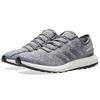 New Adidas Pure Boost 2017 Cushioning, Slip Resistant, And Abrasion Resistant Low Top Running Shoes Unisex Gray White BA8900