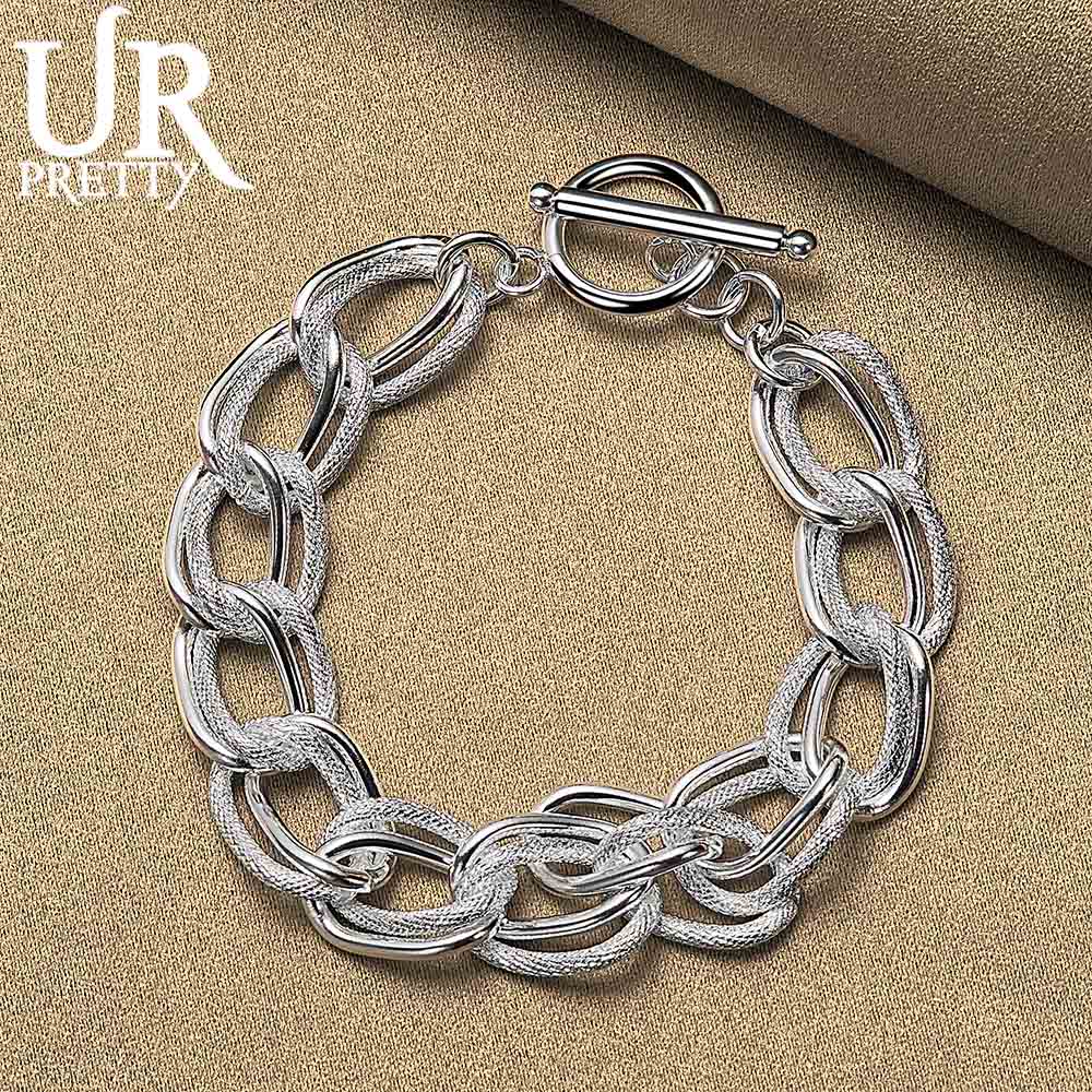 925 mincovní stříbro matný hladký prsten řetízkový náramek módní svatební šperky