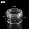 Portable Clear Cream Jar Transparent Cosmetics Empty Bottle Reusable Jewelry Storage Box  Women