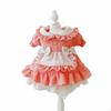 Lolita Design Welpenkleid Schleifenakzent Haustier-Maid-SpitzenDetails Kostüm für Katzen,