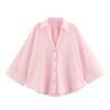 Summer 2025 Women's Slimming Linen Striped Long-Sleeve Shirt