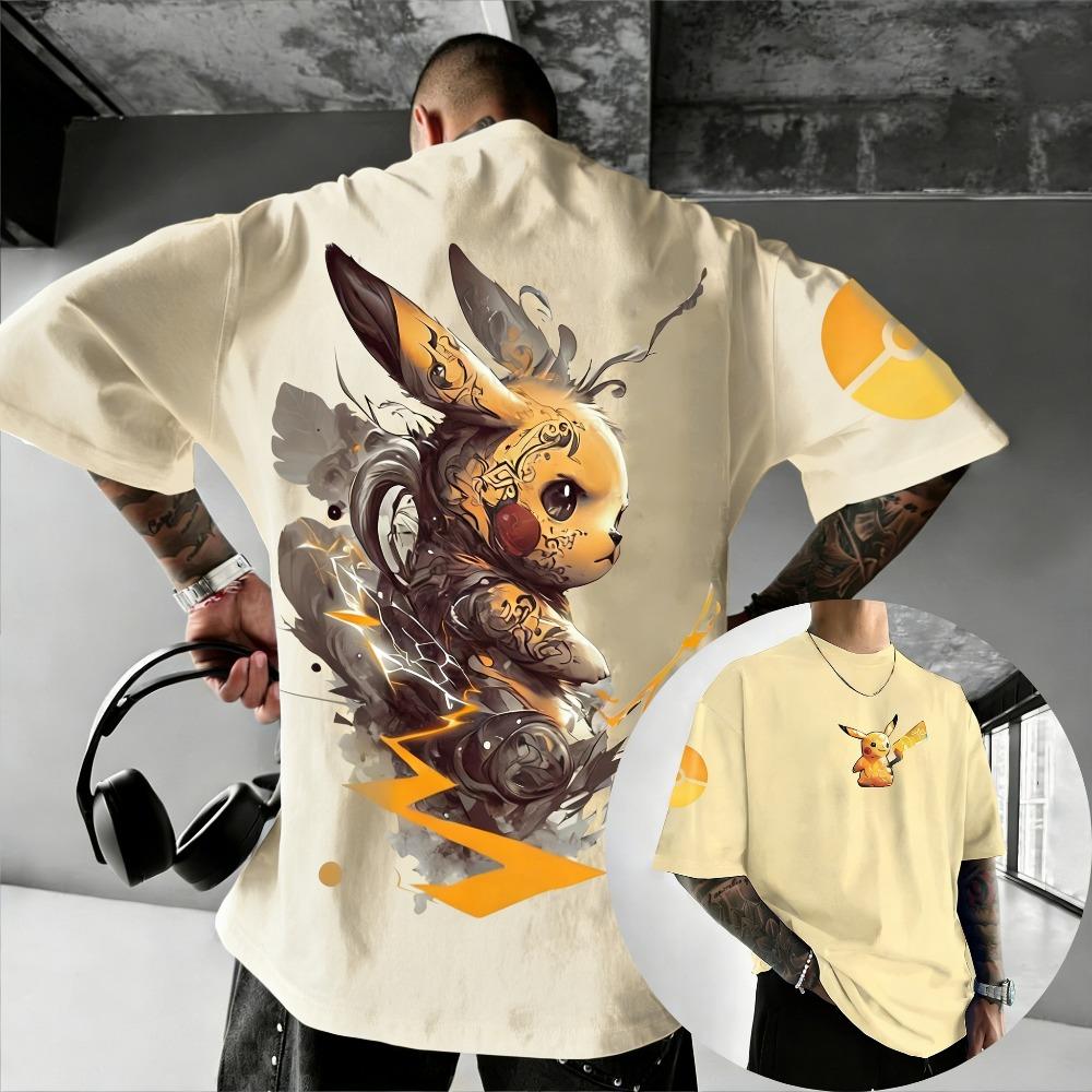 Summer Harajuku Anime Printed Y2K Hip Hop Casual Neutral T-shirt