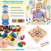 Adorable Wooden Fishing Game Toy Set For Kids With Magnetic Catching Fun