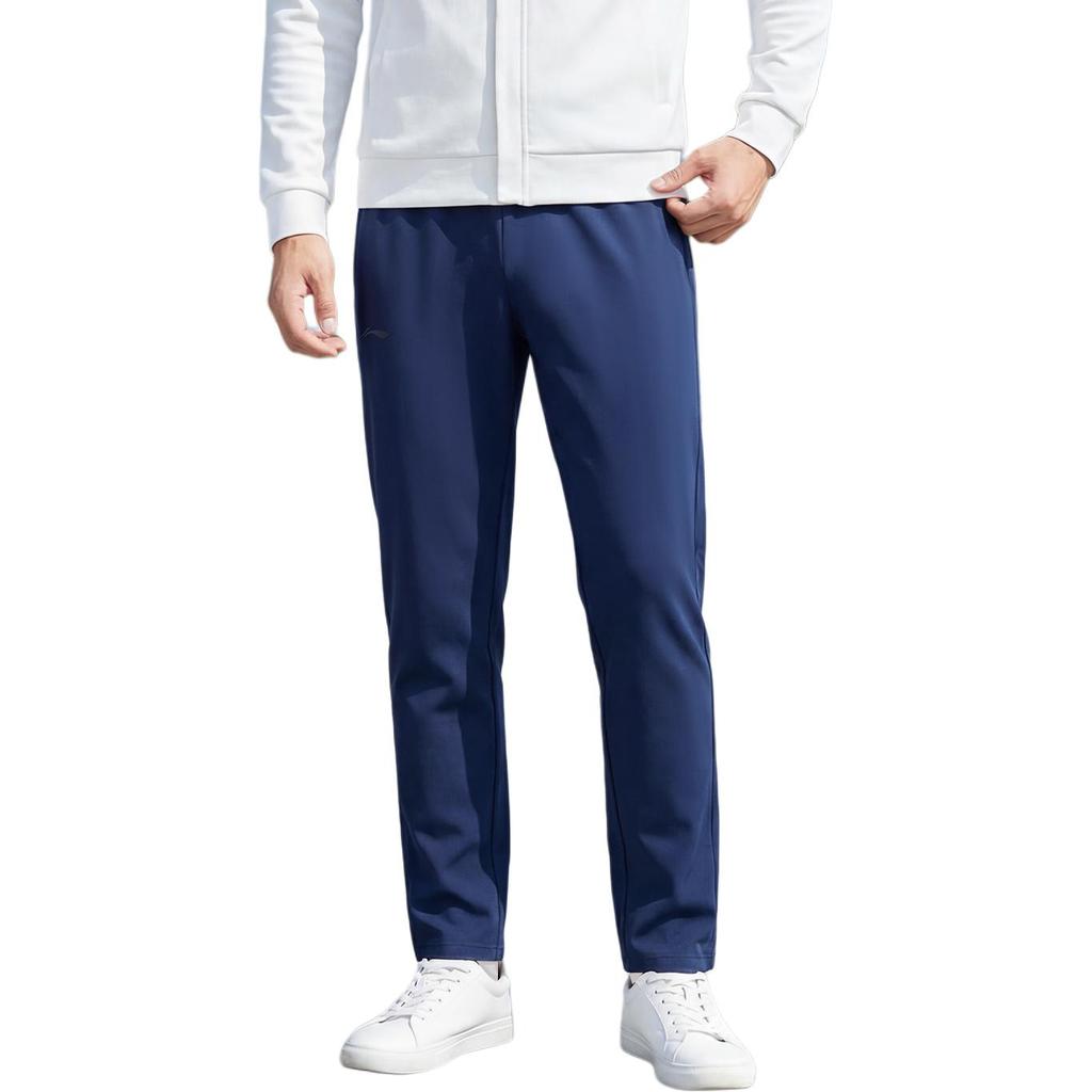 Li-Ning Skin-Friendly Comfortable Breathable Simple Versatile Regular Straight Leg Pants Casual Pants Men bottoms AKLVF75-1