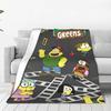 Big City Greens Family Group Fleece Throw Blanket Cartoon Channel Cricket Blanket for Home Bedding Warm Quilt Breathable