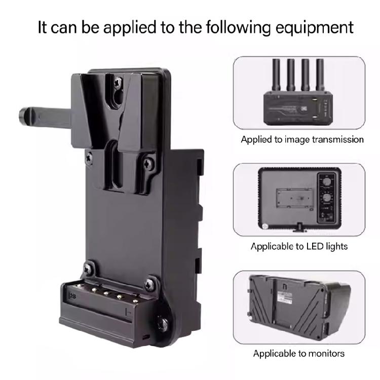 V Type Power Adapter Plate For Camera F550 F970 Battery Replacement V-Lock Battery Plate Adapter