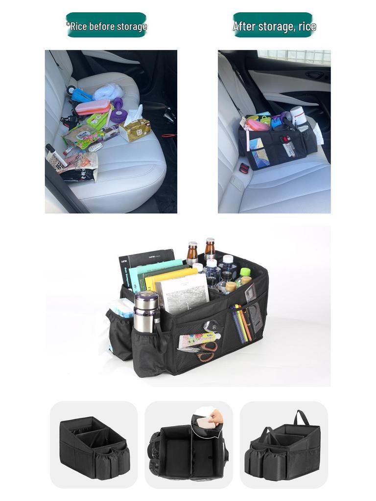 Cross-Border Exclusive Foldable Car Seat Storage Box, Large Size, Secure and In Stock