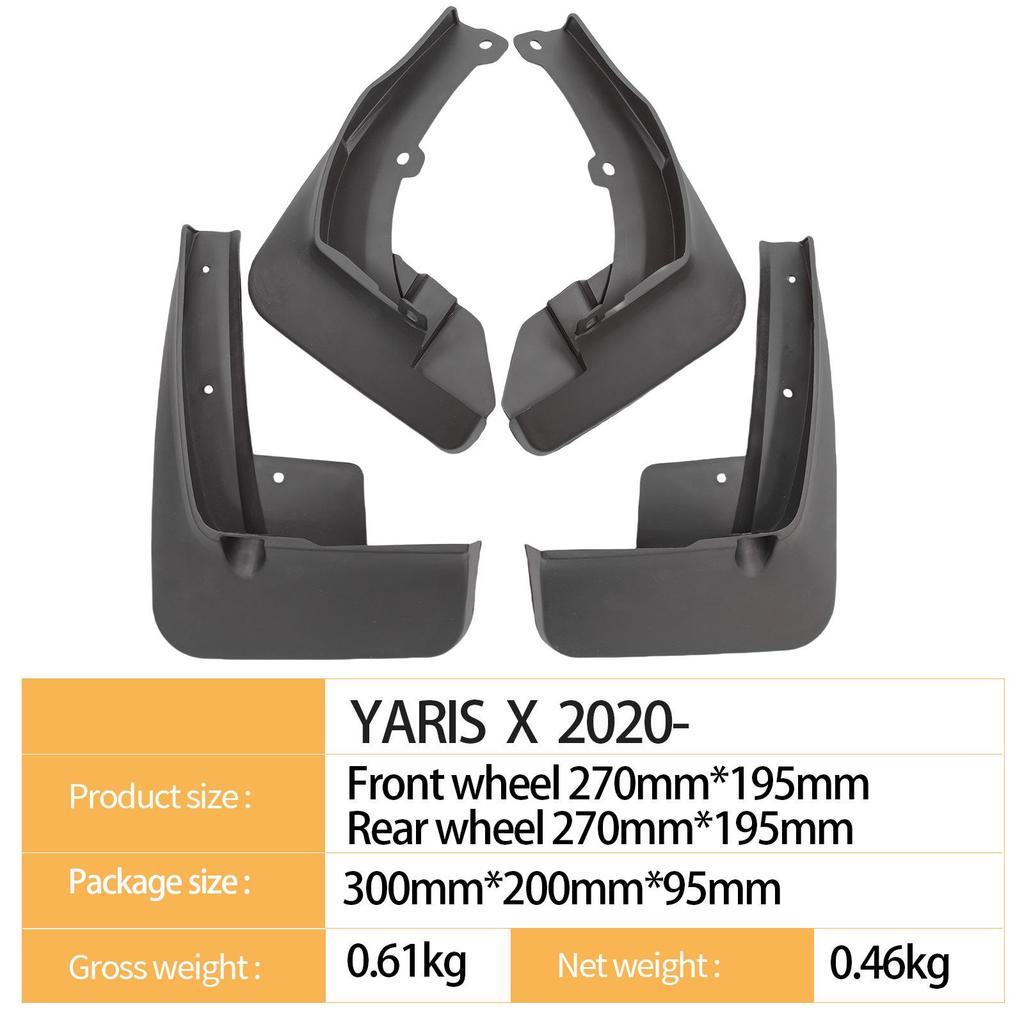 Toyota Yaris X 2020 Schmutzfänger für grenzüberschreitende Fahrzeuge