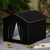 Waterproof Insulated Nest Outdoor Cat House with Elevated Base for Winter warm puppy Kitten Chicken Animal Outside patio