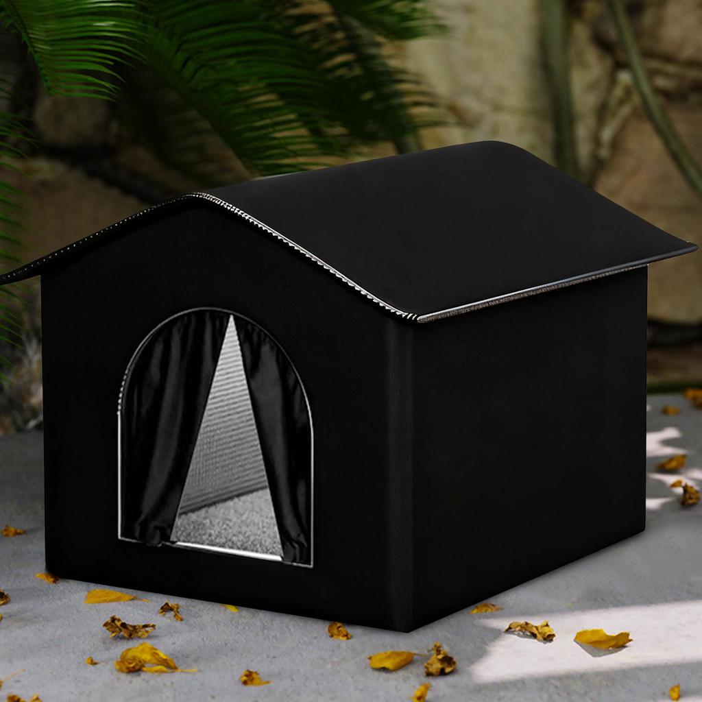 Waterproof Insulated Nest Outdoor Cat House with Elevated Base for Winter warm puppy Kitten Chicken Animal Outside patio