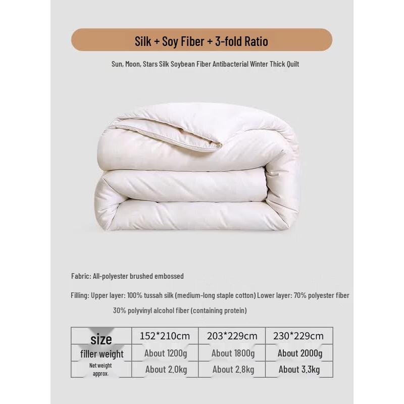 FUANNA Golden Silk Soybean Blend Winter Duvet
