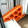 Schuifraam Stopper Wig 2/3/4 Stuks met Railvergrendeling, Robuuste Veiligheidsdeurstop Wig, Installatie Zonder Gereedschap Balkon Huisdier