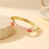 Exquisite Oil Drop Bracelet Zinc Zinc Zinc Alloy Chinese Style Bracelet Floral Bracelet  Party Jewelry