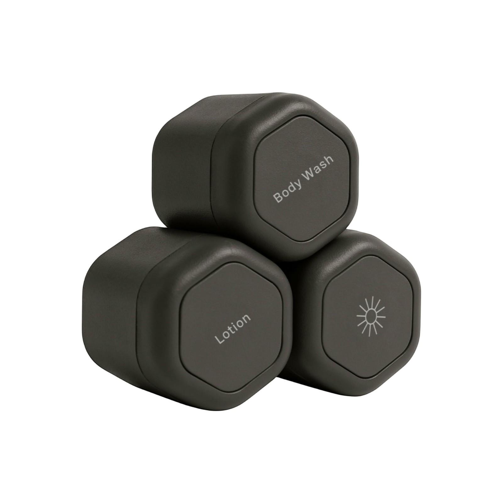 

Портативный магнитный диспенсер для косметики, дорожный магнитный диспенсер для бутылок, органайзер для солнцезащитного крема для лица One Size чёрный