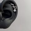 Punk Fashion Titanium Steel Ear Bone Studs: Cool Cochlear Piercing Earrings Collection