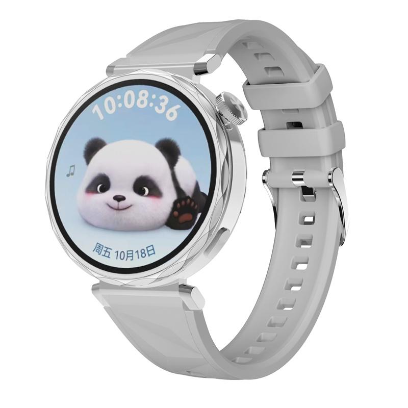 18 mm Silikone Urrem til Huawei Watch GT5 41mm Officiel Samme Rem Ensfarvet