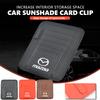 Car Sunvisor Storage Clip Multi-Pocket Card Ticket Clip Organizer Interior Accessories For Axela Speed 6 CX3 CX4 CX5 CX7